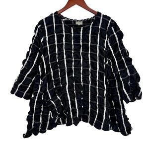 Niche Nilgun Derman Womens Sz M Wearable Art to Wear Blouse Shirt Top Artsy